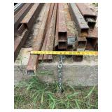Square tubing 1 inch 2 inch and 4 inch 33 inch