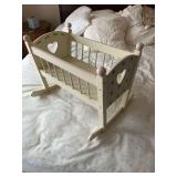 Doll rocking bed