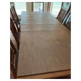 Wooden kitchen table & 6 chairs- 95 inches