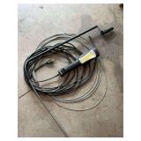 Trouble light & toilet auger