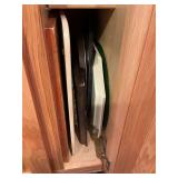 Cutting boards with cookie sheets