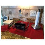 Drying rack, butter keeper, napkin holder, and paper towel holder