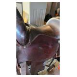 Western Saddle with Stand