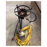 Propane burner and extension cord with light