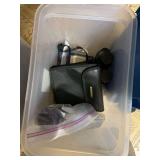 Binoculars and mini vacuum