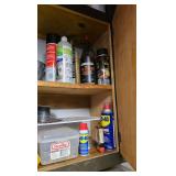 Car Fluids & Contents in Cabinet