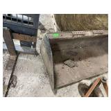 5 foot skid steer, smooth bucket
