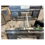 Heavy duty skid steer bale spike with replaceable spears
