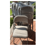 6 New Tan Folding Chairs