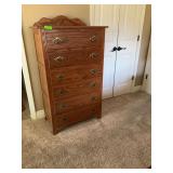 Beautiful six drawer oak dresser