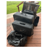 Lot of soft sided luggage pieces