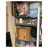 Metal shelving no contents
