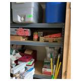 Metal shelving no contents