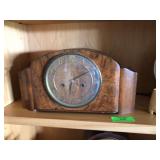 Mantle clock 16” and decor