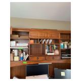 Contents of upper section of desk