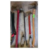 Axe, Crowbars, Splitting wedges, hatchet & machete