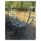 Large bale feeder ring