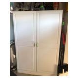 White two door cabinet no contents