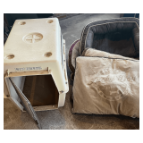 Large dog kennel and pet beds