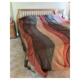 King size Oak Bed with Spindled Headboard