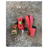 2 heavy duty ratchet straps
