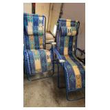 Western Themed Padded Folding Lawn Chairs