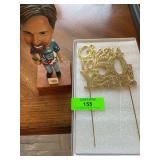 Randy Miller bobble head and 50 year pen