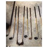 Vintage Golf clubs and other golfing supplies