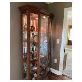 Beautiful Lighted Curio Cabinet - no contents