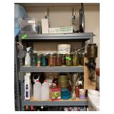 Metal shelving no contents