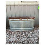 Galvanized watering tanks/planters & plastic tubs
