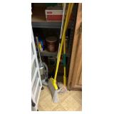 Miscellaneous brooms and mops
