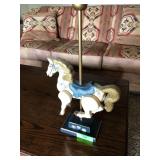 18 inch decorative wooden carousel horse
