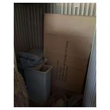 Rubber made storage locker with contents