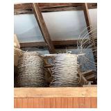 Miscellaneous lumber, 4x4s and Barbwire
