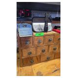 Wooden Storage Drawers with Contents