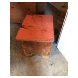 Large wooden box on casters - 48x28x38