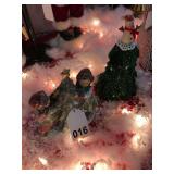 Porcelain – Kids decorating tree with 9 - inch custom tree and Snowman topper
