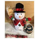 Large Snowman and 1 small in pristine condition