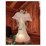 Fiber optic Glass angel 18 inches tall