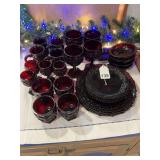 Avon 4 piece place setting of Cape Cod dishes, never used