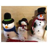 Great lot of 3 really cool Snowmen