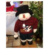 36-inch Husky Snowman dressed up in his winter gear-vintage and really cool
