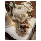 18 inch Santa dressed in his silk robe ready to party at the Christmas ball.