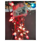 Another 2-20 ft. strands of C-9 outdoor Christmas bulbs from 1950’s with new bag of new bulbs