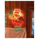 Vintage Santa Clause that lights up – 110 volt.