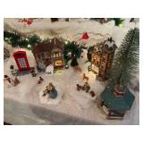 School House and a Log Cabin with figurines
