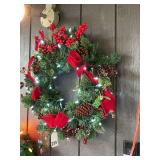1 – 20 inch lighted wreath that works great and was made in 1990.