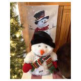 Fuzzy fat Santa and a nice Snowman picture, really dolls up your decorations