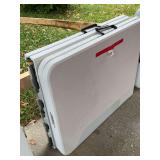 2 – 6 ft. x 30 inch folding tables, white